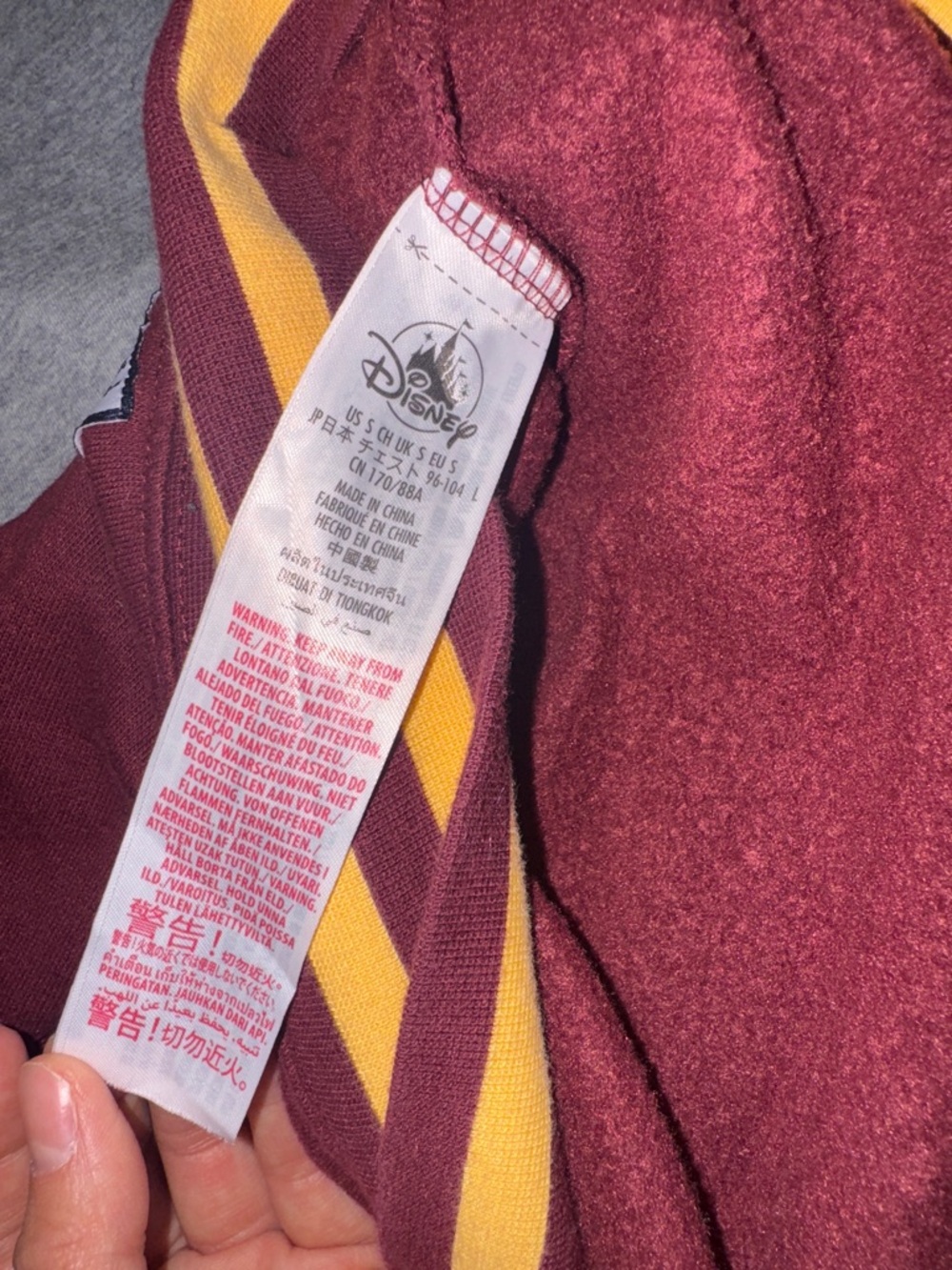 Burgundy Sweatshirt with Gold Letter M and Mickey Accent - Picture 4 of 5
